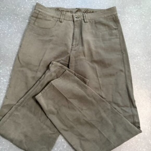 Tommy Bahama Olive Green Casual Pants - Size 32x34 - Picture 3 of 11